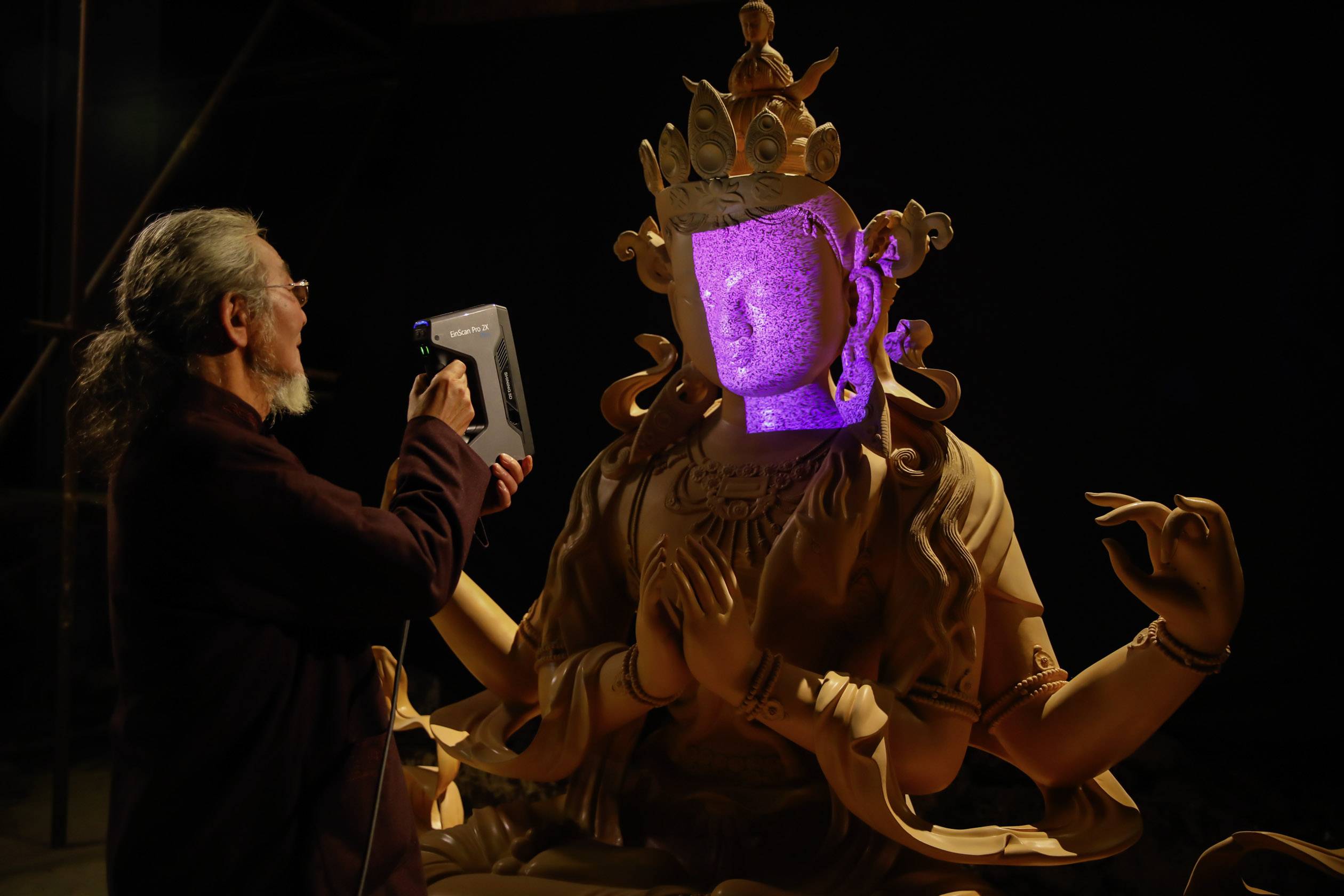 Hand 3D Scanner zu Einscannen von Kunstwerken