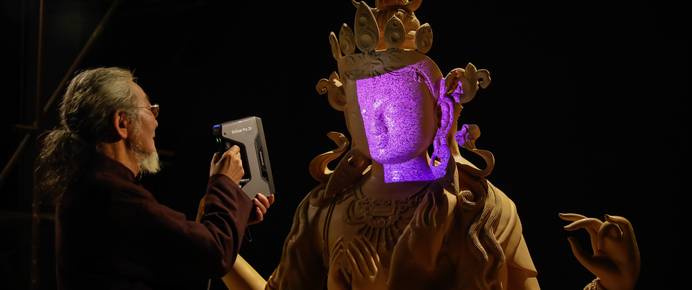 Hand 3D Scanner zu Einscannen von Kunstwerken