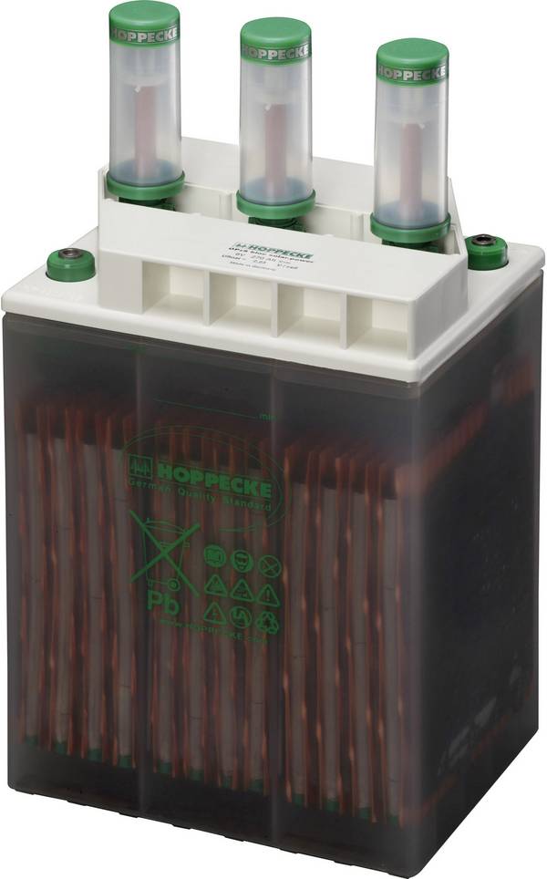 HOPPECKE OPzS bloc sun-power VL 12-130 GUG 1216290100 Solarakku 12 V 130 Ah Blei-Säure (B x H x T) 27.2 x 38.3 x 20.5 cm M8-Schraubanschluss