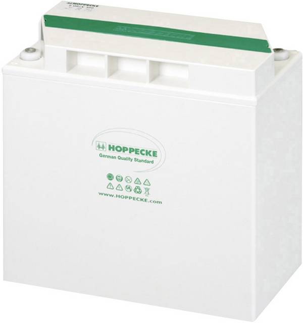 HOPPECKE OPzS bloc sun-power VRL 12-120 3213871100 Solarakku 12 V 130 Ah Blei-Gel (B x H x T) 27.2 x 38.3 x 20.5 cm M8-Schraubanschluss
