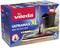Die Verpackung eines Vileda Ultramax XL 2in1 Mikrofasermopps mit rotem Stiel und schwarzem Eimer. Text: '+20% länger', 'Dirt Pick Up & Shine'.