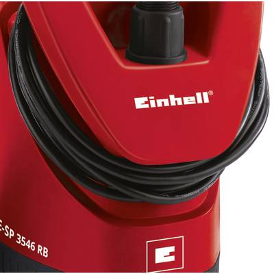 Rotes Elektrogerät der Marke Einhell mit schwarzem Kabel.
