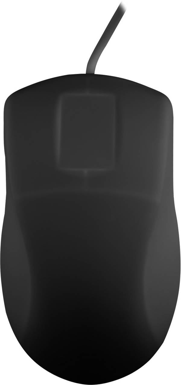 Contour Active Key AK-PMH1 Hygiene-Maus USB Optisch Schwarz 2 Tasten 1000 dpi Geeignet f. Wischdesinfektion nach DGHM/VAH, Silikonmembran vollversiegelt IP68