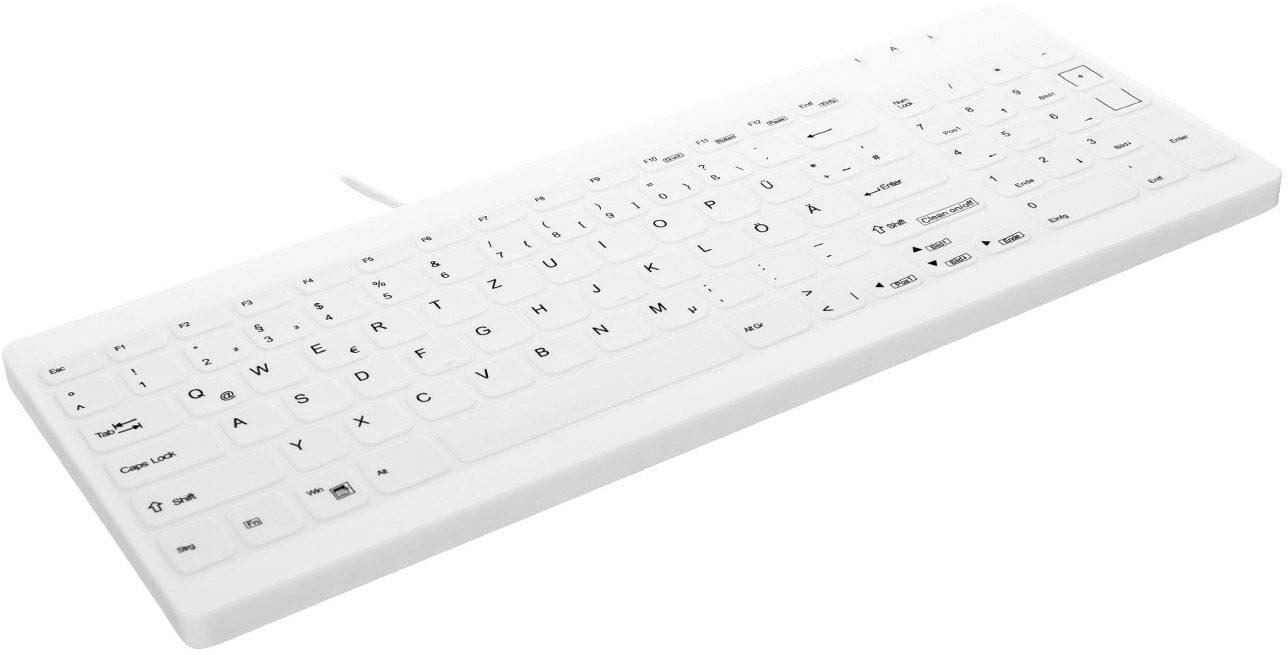Contour ACTIVE KEY Hygiene Compact Ultraflat Keyboard with Multimedia-Technik Medizinische Netzwerk-1