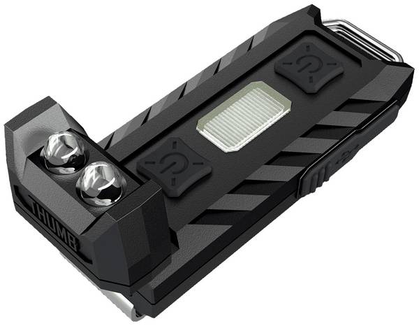 NiteCore THUMB NC-THUMB LED Taschenlampe mit Schlüsselanhänger, mit USB-Schnittstelle, mit Gürtelclip akkubetrieben 85 lm  25 g