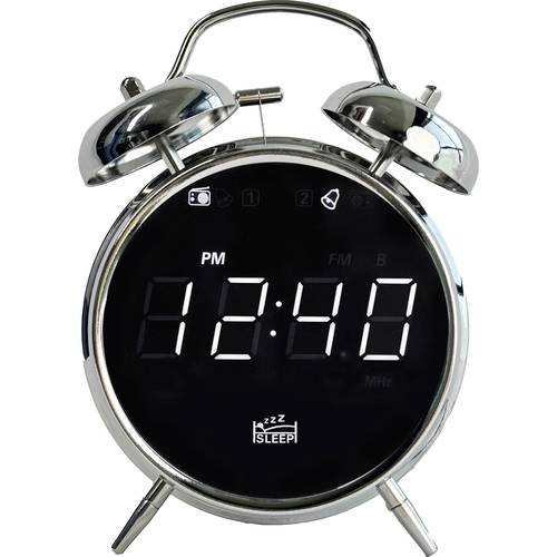 Silva Schneider URW 240 Radiowecker UKW, USB Weckfunktion Chrom-Schwarz