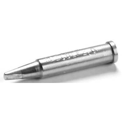 Metallische Lötspitze mit schlanker Form, geeignet für präzise Lötarbeiten in elektronischen Anwendungen.