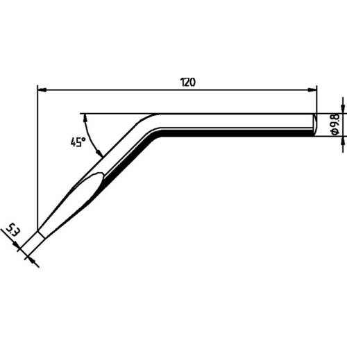 Thumbnail - Ersa 0152JD Lötspitze Meißelform, gebogen Inhalt 1 St.