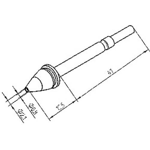 Ersa X-TOOL 0722ED0821/SB Entlötspitze Spitzen-Größe 1 mm Inhalt 1 St.