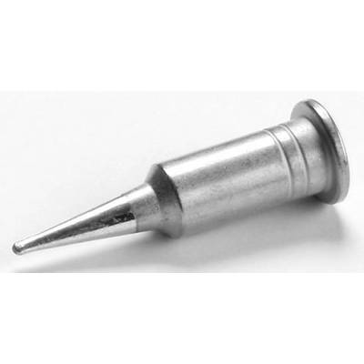 'Lötspitze aus Metall mit spitzer Spitze, verwendet für präzises Löten in elektronischen Anwendungen.'