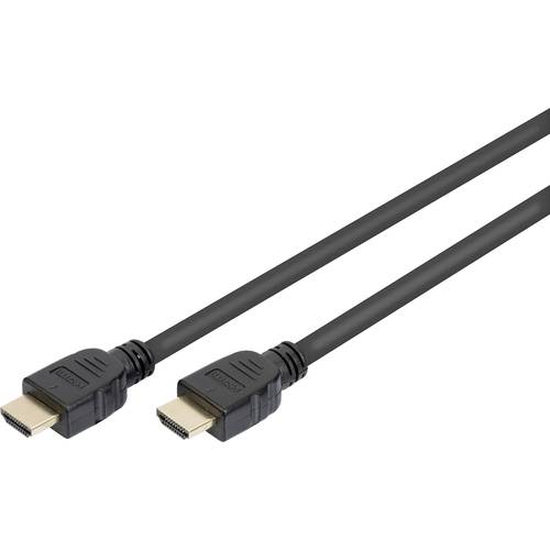 Digitus HDMI Anschlusskabel HDMI-A Stecker, HDMI-A Stecker 1.00 m Schwarz AK-330124-010-S 8K UHD, vergoldete Steckkontak...