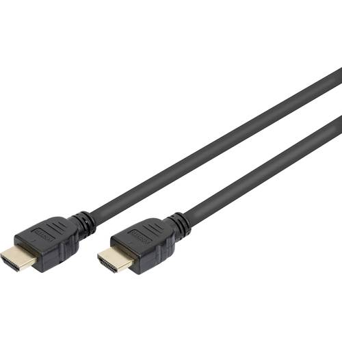 Digitus HDMI Anschlusskabel HDMI-A Stecker, HDMI-A Stecker 5.00 m Schwarz AK-330124-050-S 8K UHD, vergoldete Steckkontak...