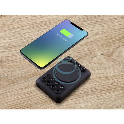 VOLTCRAFT VC-11015280 Wireless Powerbank 10000 mAh USB PD, Fast Charge LiPo Schwarz-6