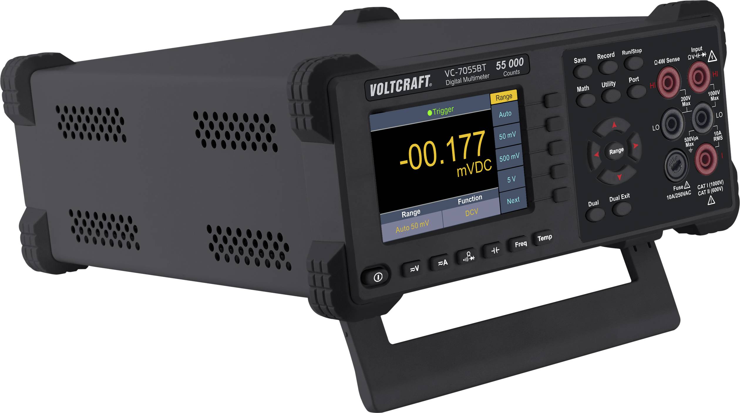 CONRAD VOLTCRAFT VC-7055BT Tisch-Multimeter digital Datenlogger CAT I 1000 V, CAT II 600 V Anzeige (