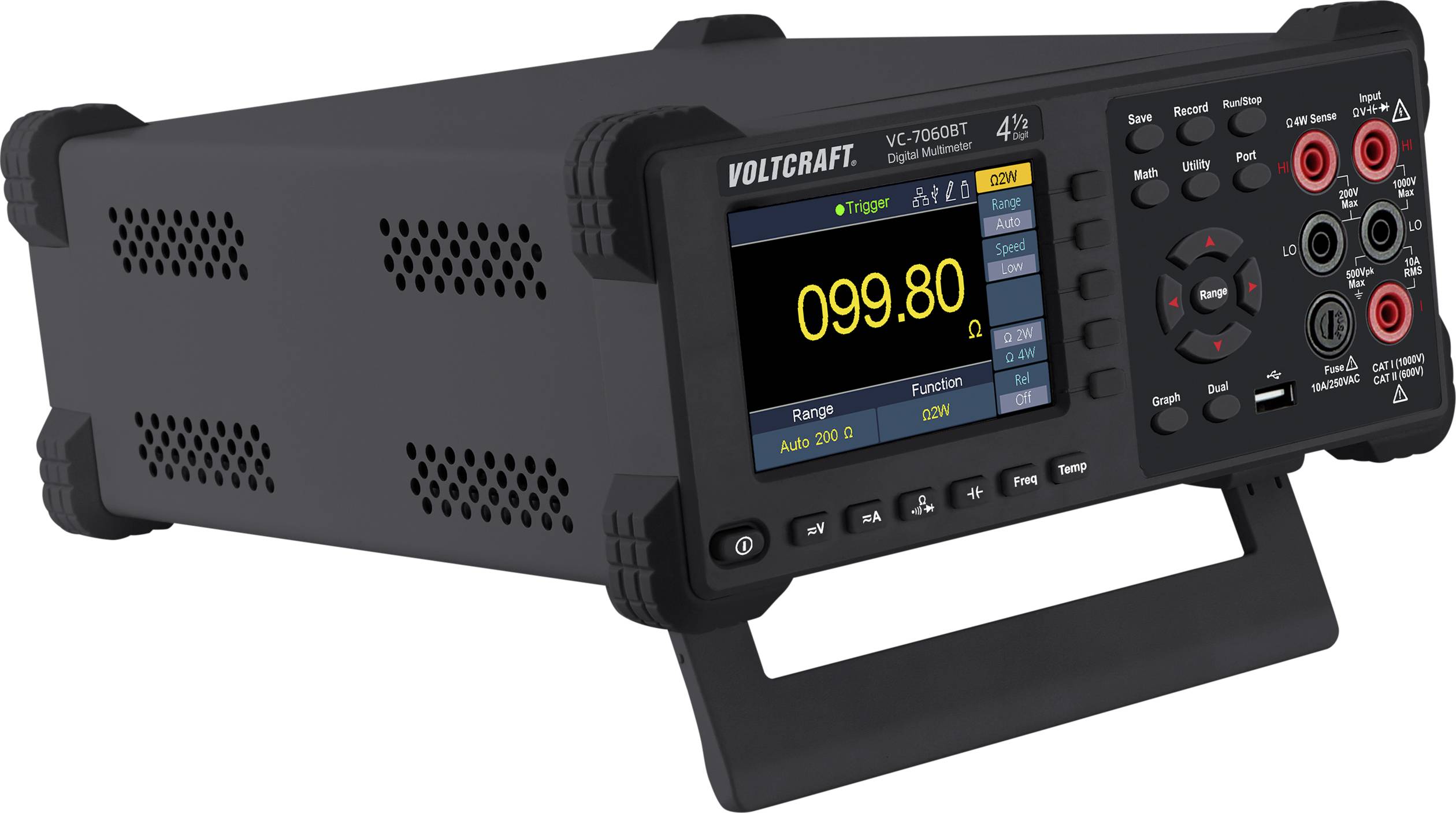 CONRAD VOLTCRAFT VC-7060BT Tisch-Multimeter digital Datenlogger CAT I 1000 V, CAT II 600 V Anzeige (