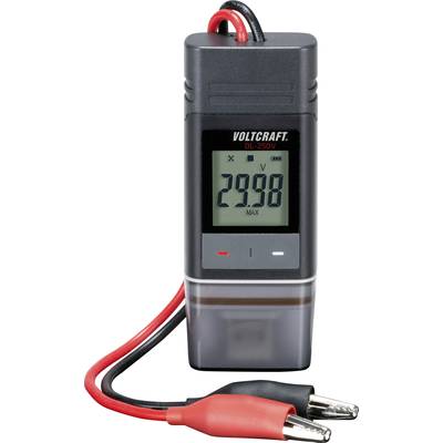 Ein digitales Spannungsmessgerät der Marke Voltcraft, Modell DL-250V, zeigt auf dem Display den Wert 29,98 an.