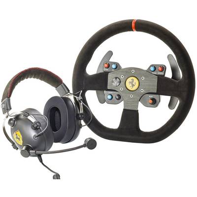 Thrustmaster Ferrari Race Kit with Alcantara Lenkrad Add-On USB PC, PlayStation 4, PlayStation 3, Xbox One Schwarz 