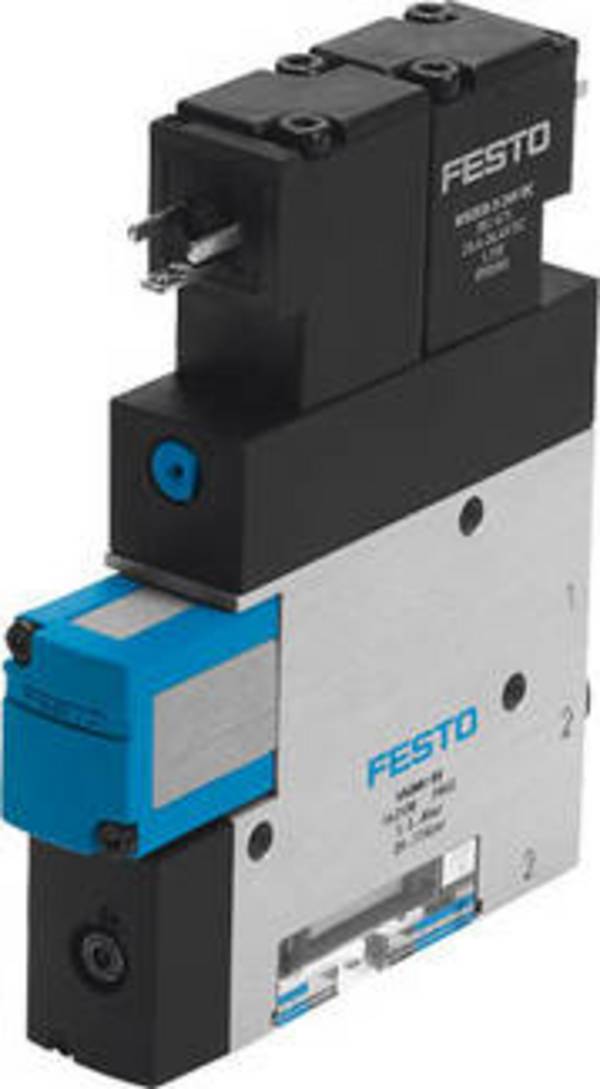 FESTO Vakuumsaugdüse VADMI-200 162510 26.4 V/DC G 1/4, Schalldämpfer Nennweite (Details) 2 mm Gehäusematerial Aluminium-Knetlegierung Dichtungsmaterial NBR