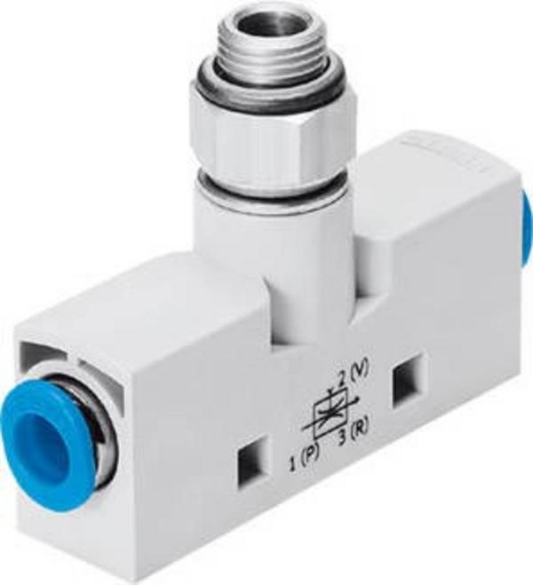 FESTO Vakuumsaugdüse VN-07-H-T3-PQ2-VA4-RQ2 193517  QS-6 Nennweite (Details) 0.70 mm Gehäusematerial POM Dichtungsmaterial NBR