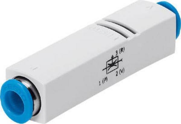 FESTO Vakuumsaugdüse VN-05-M-I3-PQ2-VQ2 193552  QS-6 Nennweite (Details) 0.45 mm Gehäusematerial POM Dichtungsmaterial NBR