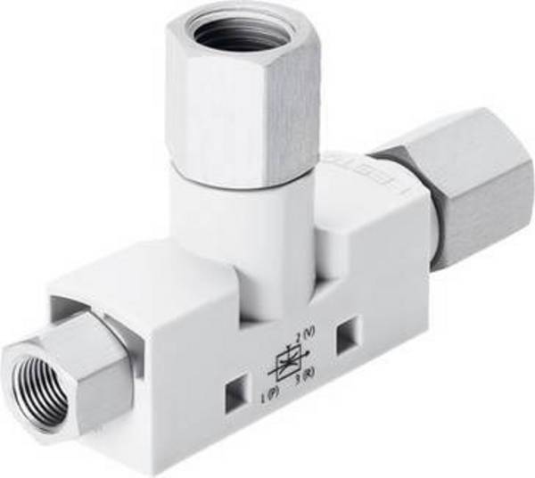 FESTO Vakuumsaugdüse VN-05-L-T2-PI2-VI2-RI2 526116  M5 Nennweite (Details) 0.45 mm Gehäusematerial POM Dichtungsmaterial NBR