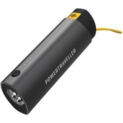 Image of Power Traveller Merlin 15 Powerbank 3350 mAh Li-Ion USB-A, USB-C™ Schwarz Outdoor, Taschenlampe, Statusanzeige