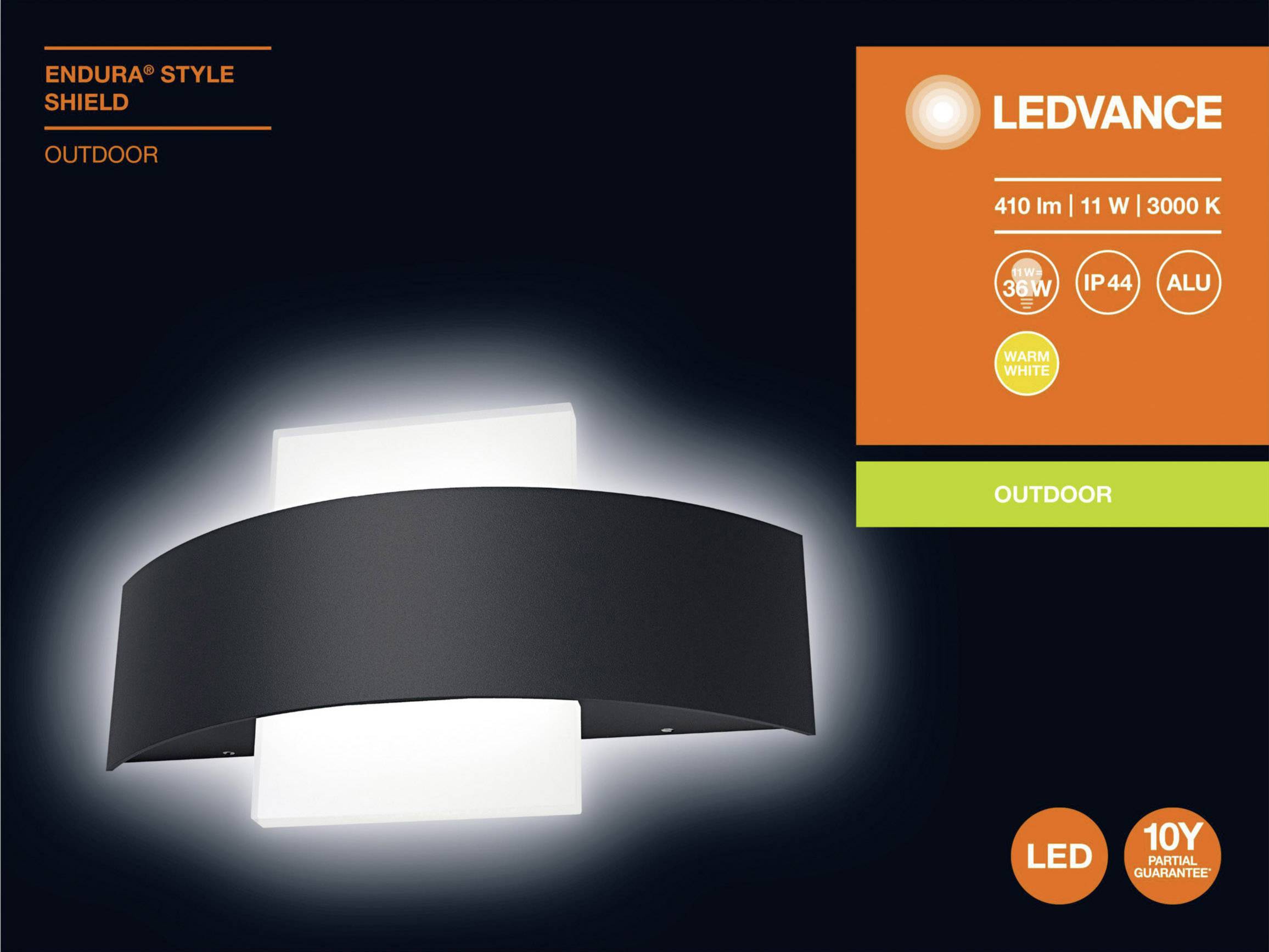 Ledvance LED-Wandleuchte END.ST.ShieldSQ11WDG-4