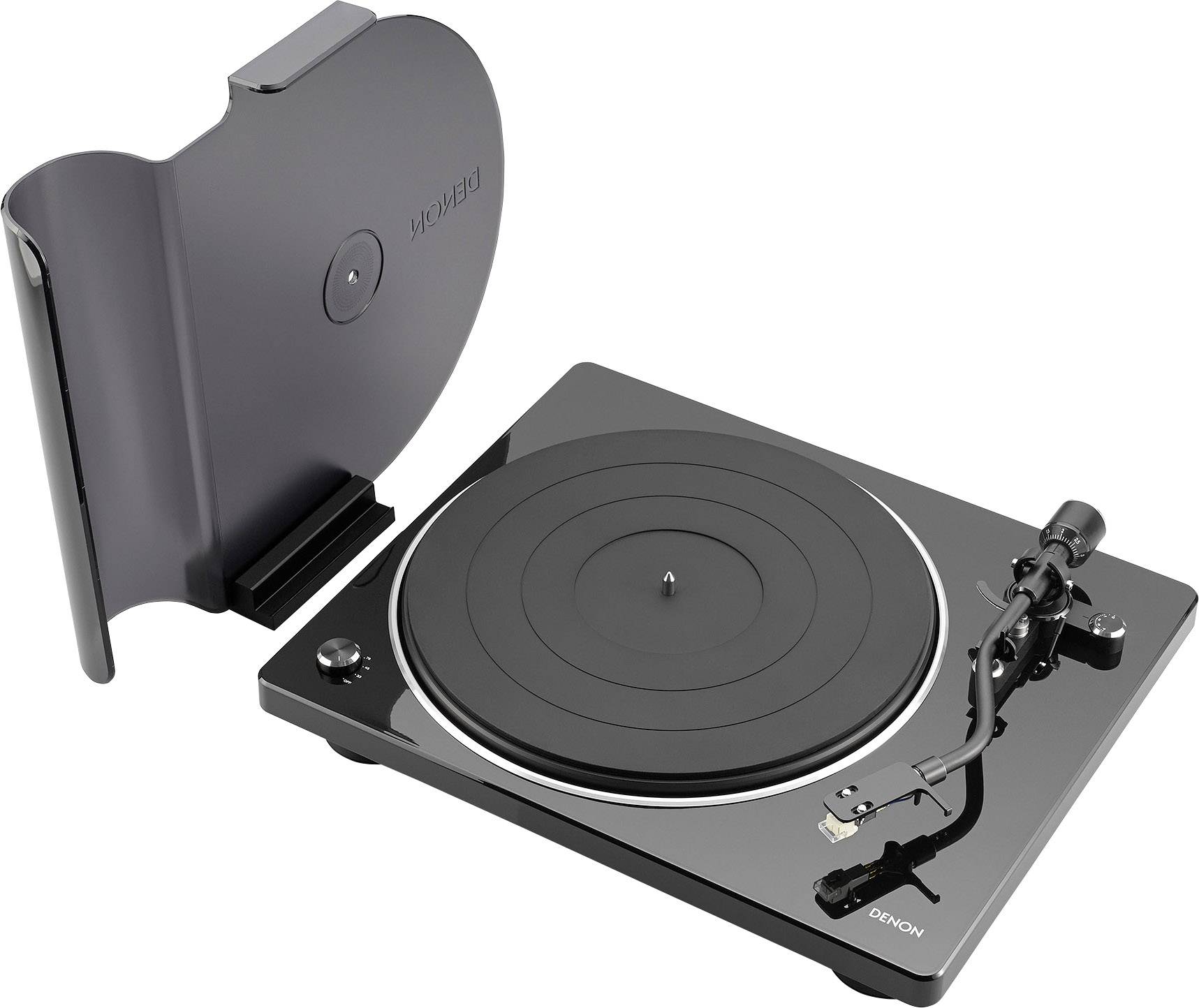 Denon DP400BKEM Plattenspieler Riemenantrieb Schwarz-0