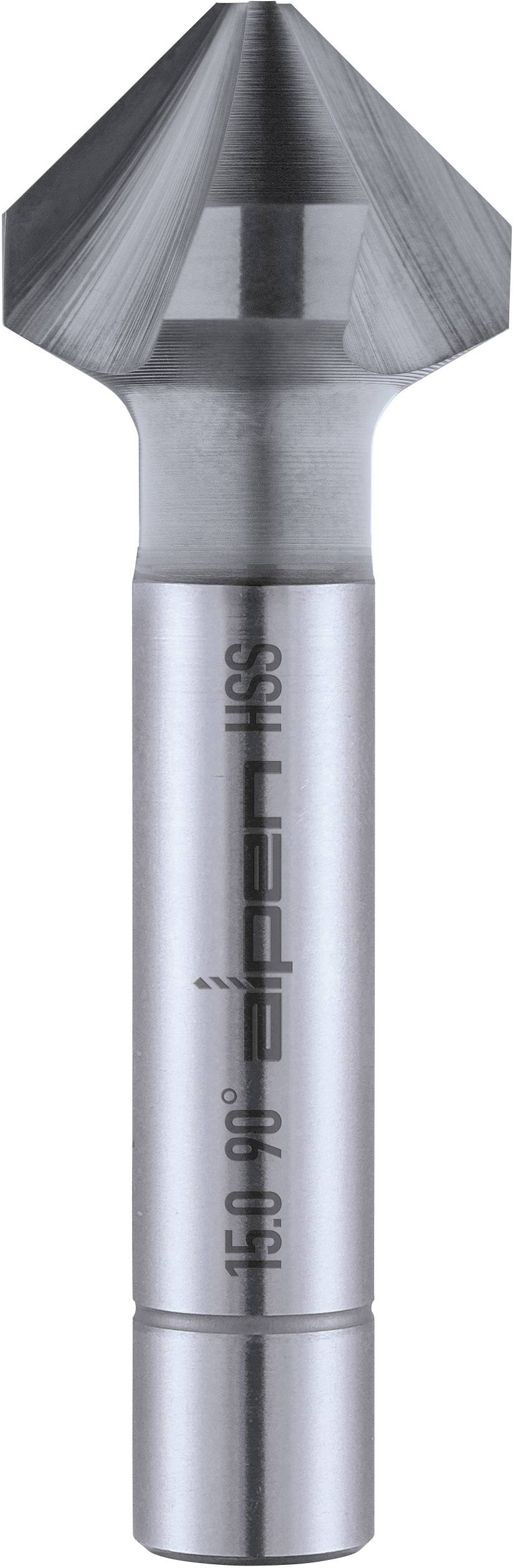 Metallsenker aus Stahl mit einem konischen Kopf und einem zylindrischen Schaft, geeignet für die Bearbeitung von Metalloberflächen.