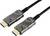 Zwei HDMI-Kabel mit Beschriftungen 'Source' und 'Display', verbinden Geräte für Audio- und Videoübertragung.