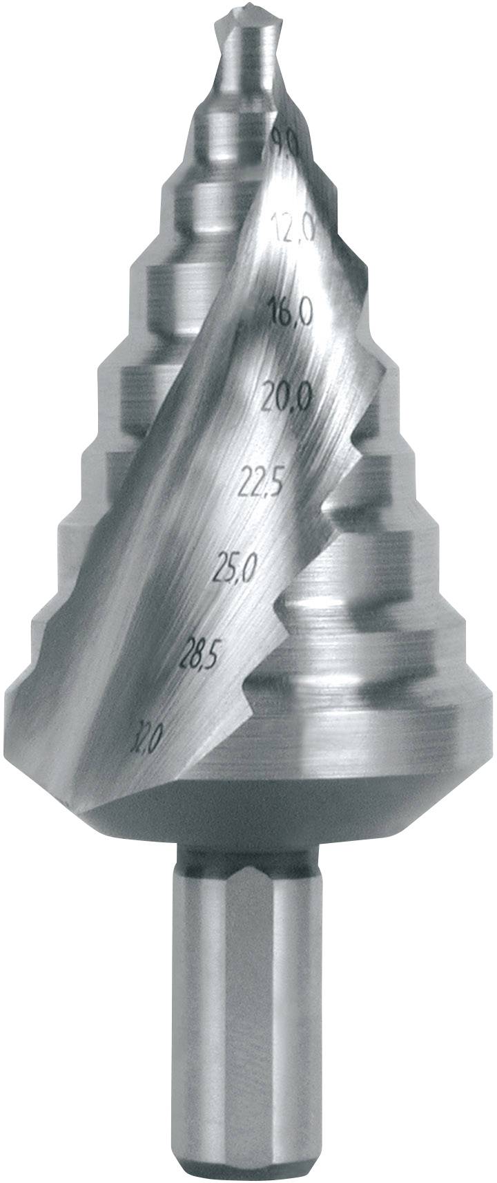 RUKO 101096 HSS Stufenbohrer Gesamtlänge 76 mm 3-Flächenschaft 1 St.