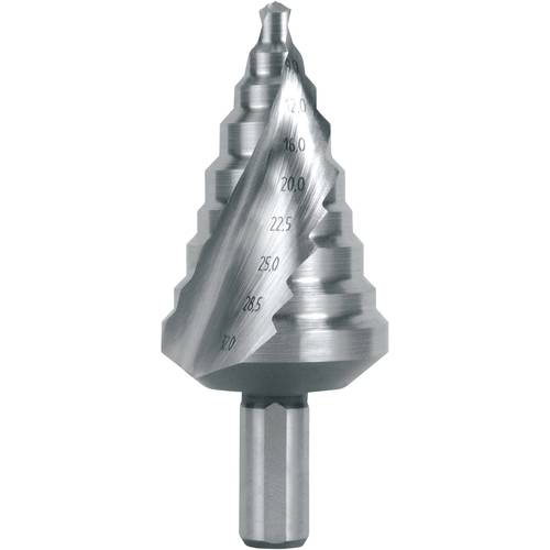 RUKO 101096 Stufenbohrer 6 - 32 mm HSS Gesamtlänge 76 mm 3-Flächenschaft 1 St.