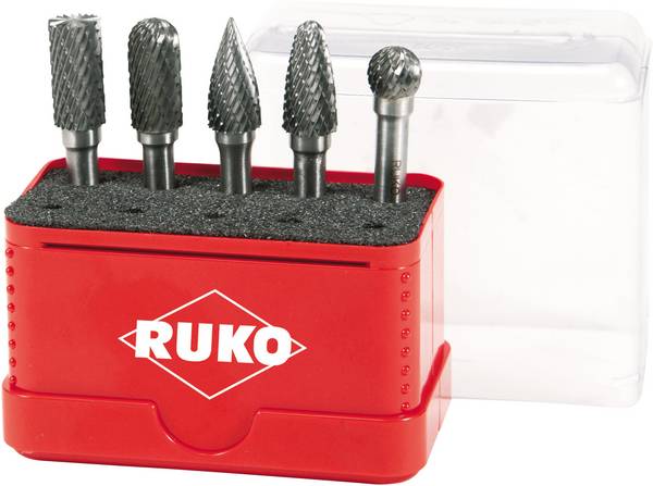 RUKO 116004 Frässtift Hartmetall 10 mm Schaftdurchmesser 6 mm 5teilig