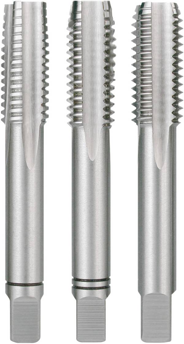 RUKO 230050 Handgewindebohrer 3teilig metrisch M5 x 0.80 Rechtsschneidend DIN 352 HSS 1 Set