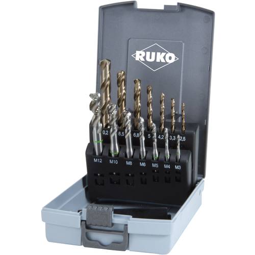 Thumbnail - RUKO 245052RO Maschinengewindebohrer-Set 14teilig DIN 371, DIN 376 HSSE-Co 5 1 Set