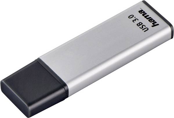 hama 00181053 USB-Stick "Classic", USB 3.2 Gen 1, 64GB, 70 MB/s, Silber