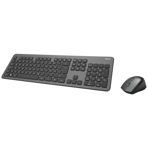Thumbnail - hama 00182677 Funktastatur-/Maus-Set KMW-700, Anthrazit/Schwarz, QWERTZ DE