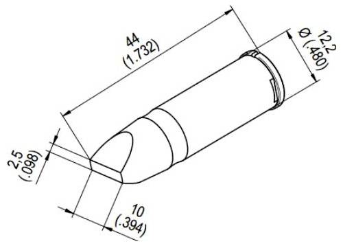Ersa 0242CDLF100 Lötspitze Spitzen-Größe 10mm Inhalt 1St.