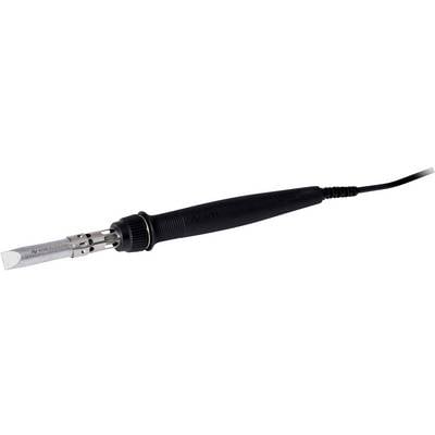 Lötkolben mit schwarzem Griff und Metallspitze, bereit zur Verwendung für elektrische oder handwerkliche Arbeiten.