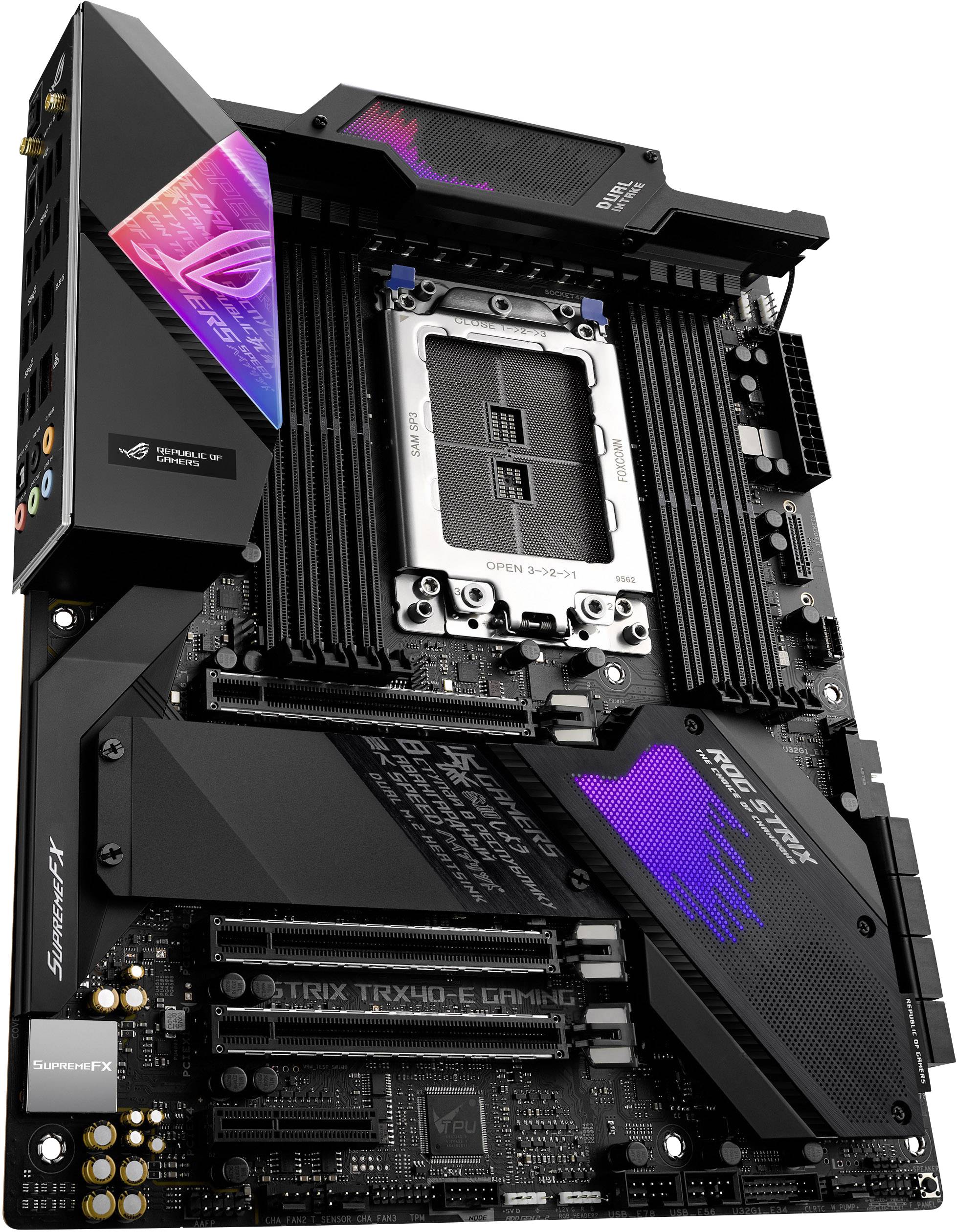 ASUS ROG Strix TRX40-E Gaming - Motherboard - ATX - Socket sTRX4 - AMD TRX40 - USB-C Gen2, USB 3.2 Gen 2-1