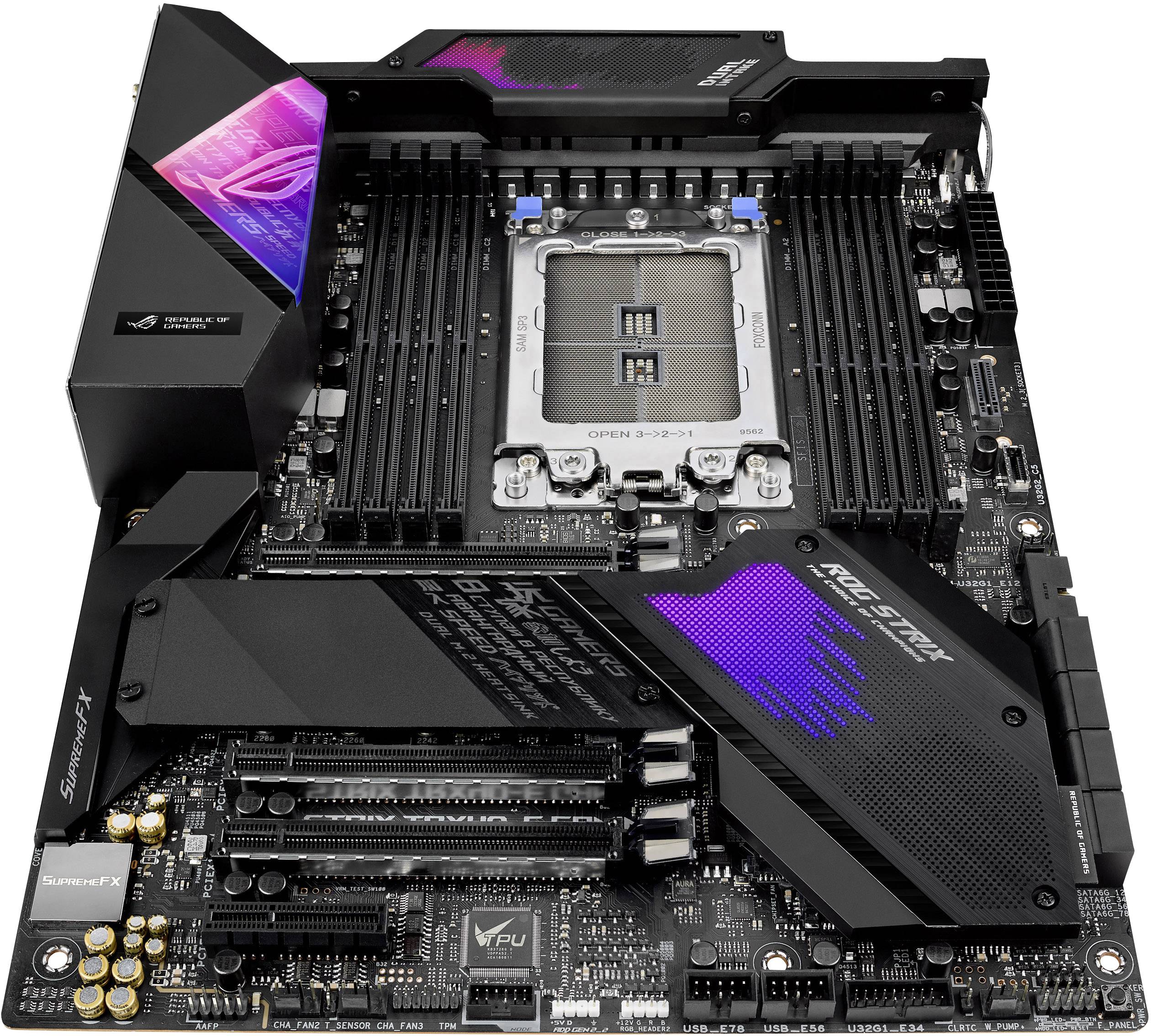 ASUS ROG Strix TRX40-E Gaming - Motherboard - ATX - Socket sTRX4 - AMD TRX40 - USB-C Gen2, USB 3.2 Gen 2-5