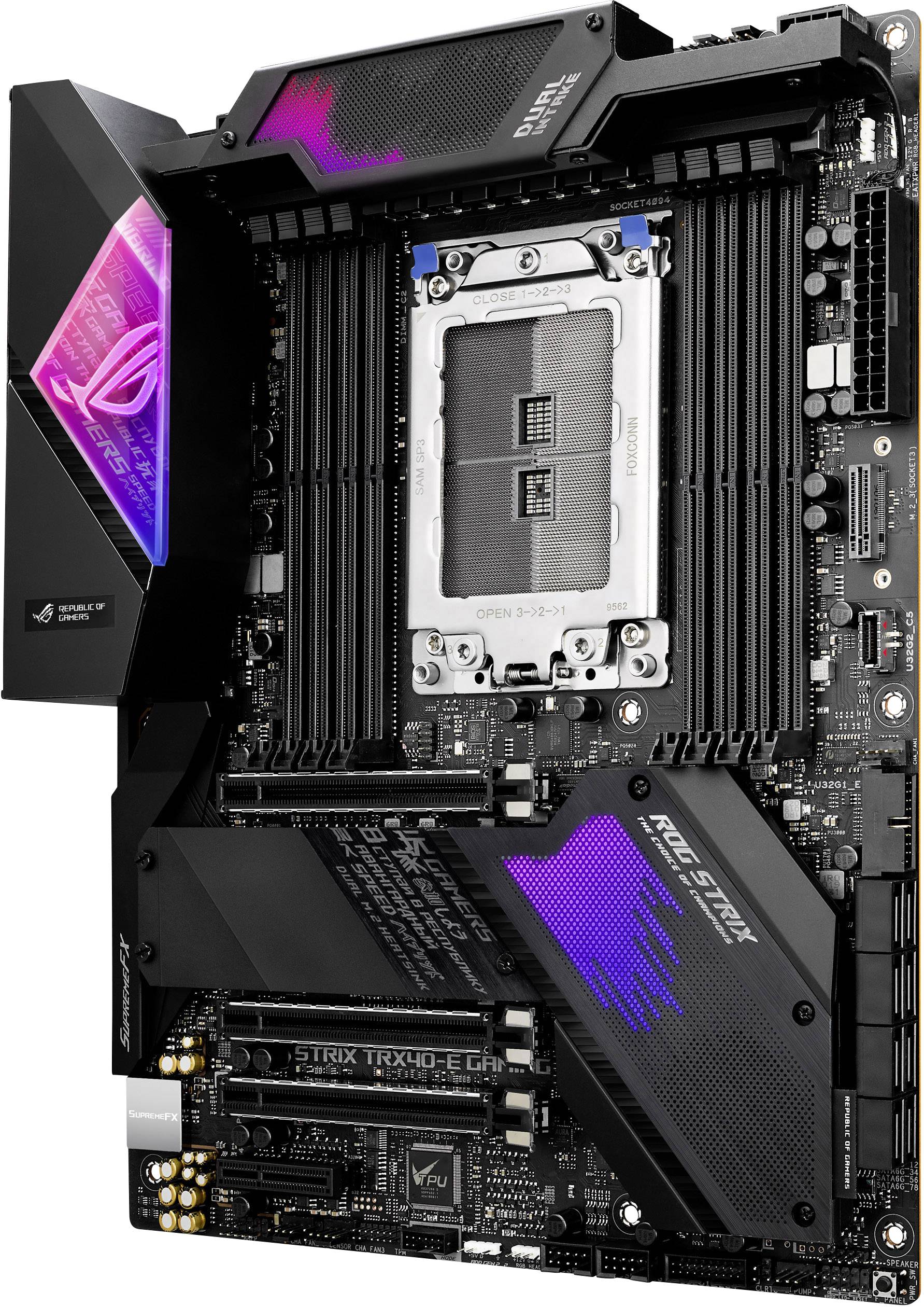 ASUS ROG Strix TRX40-E Gaming - Motherboard - ATX - Socket sTRX4 - AMD TRX40 - USB-C Gen2, USB 3.2 Gen 2-10