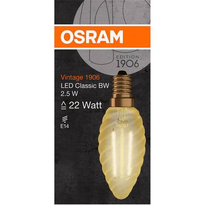 OSRAM 4058075293274 LED EEK F (A - G) E14 Kerzenform 3 W Warmweiß (Ø x L) 35.0 mm x 100.0 mm  1 St.