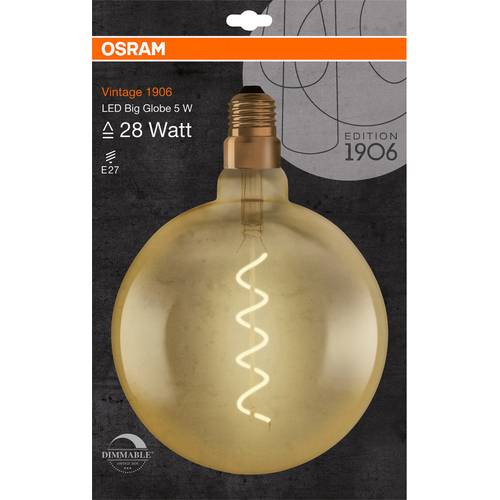 OSRAM HOMELIGHTING 4058075269729 LED EEK G (A - G) E27 Globeform 4 W = 28 W Warmweiß (Ø x L) 200.0 mm x 283.0 mm 1 St.