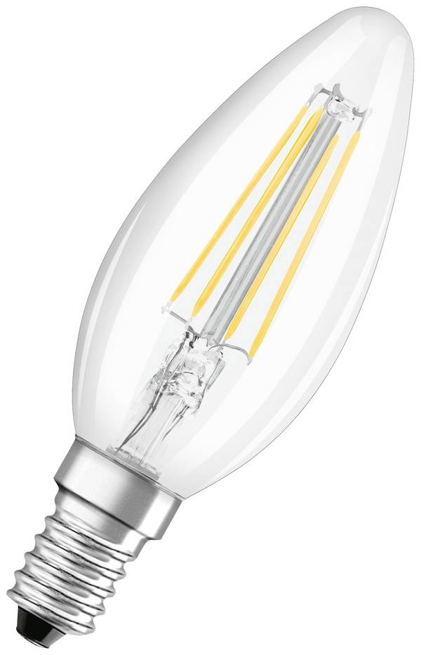 OSRAM HOMELIGHTING 4058075819313 LED EEK E (A - G) E14 Kerzenform 4 W = 40 W Warmweiß (Ø x L) 35.0 mm x 100.0 mm  3 St.