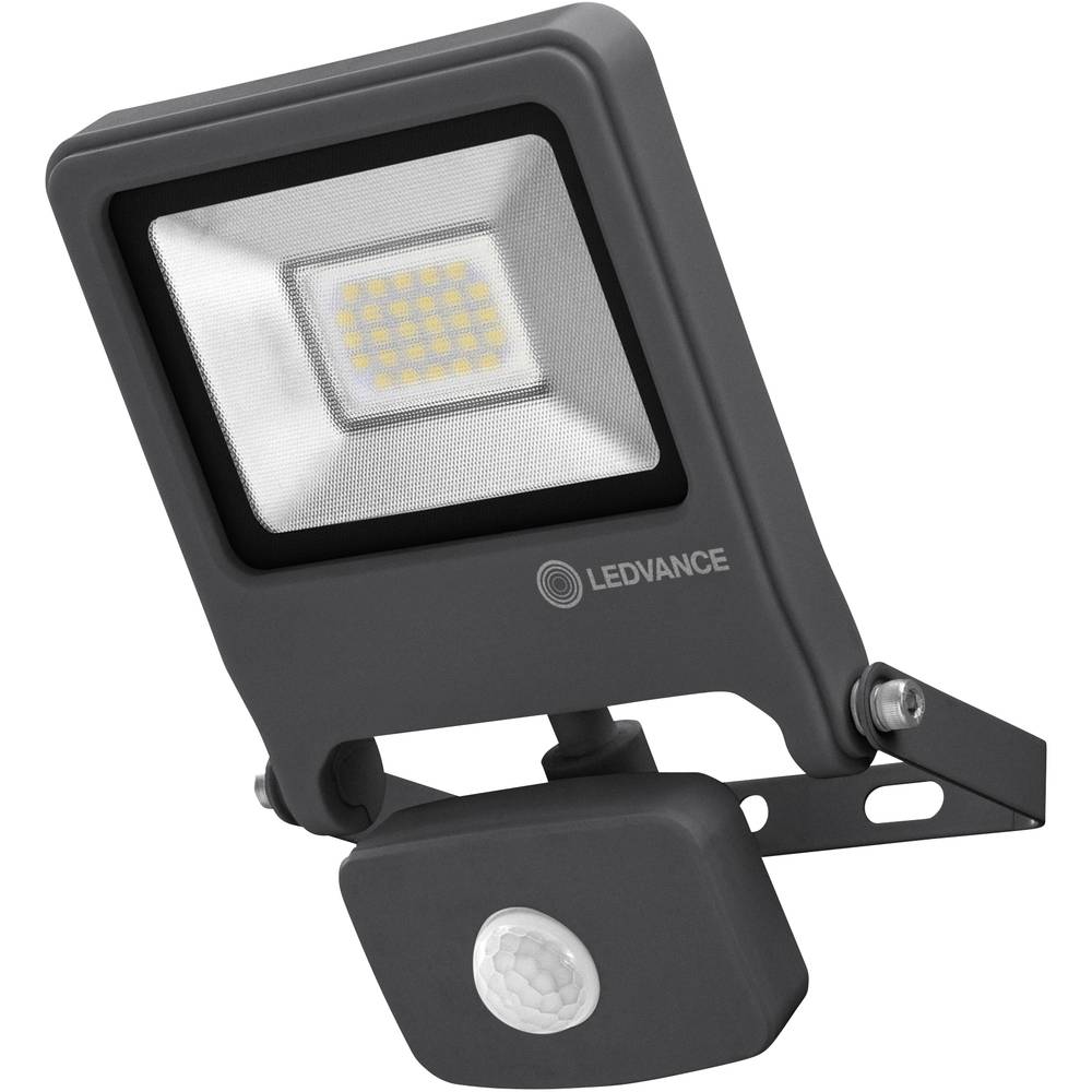 LEDVANCE LED Floodlight 20W-830 Dark Grey Sensor LED-buitenschijnwerper 20 W Warm-wit