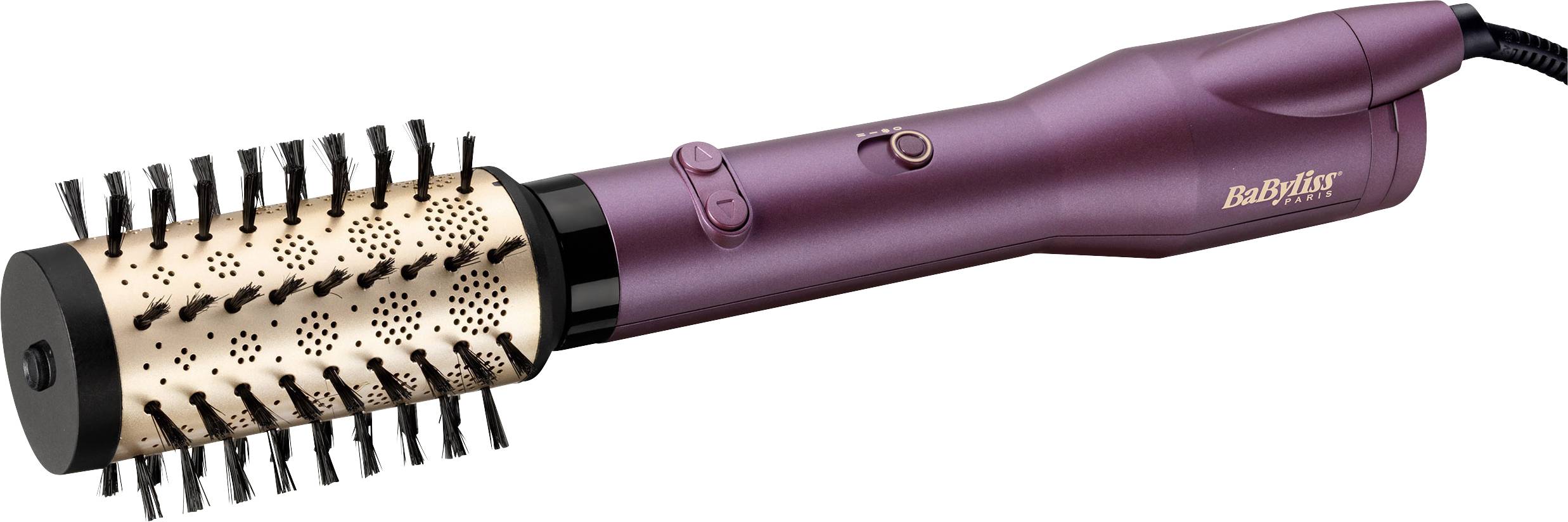 BaByliss Big Hair Dual, Heißluftbürste, Warm, Schwarz, Roségold, Violett, China, 2,5 m, 650 W-2