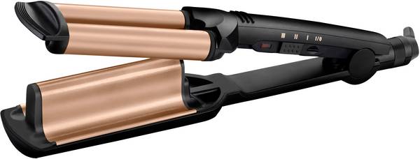 Babyliss Deep Waves Welleneisen Schwarz, Gold automatische Abschaltung
