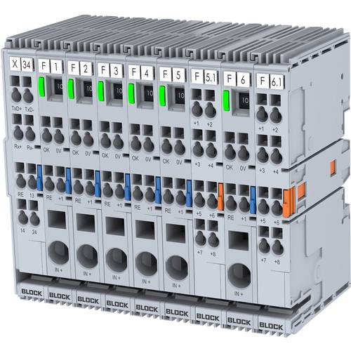 BLOCK EB-2724-2160-0 Elektronischer Schutzschalter 24 V/DC 8 A Anzahl Ausgänge:2 x Inhalt 1 St.