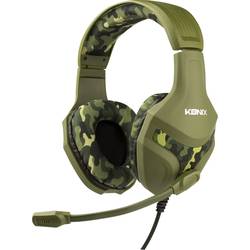 Image of Konix PS-400 Gaming Headset 3.5 mm Klinke schnurgebunden Over Ear Camouflage Grün Stereo
